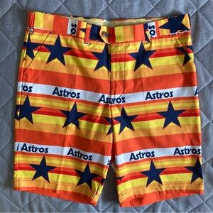Houston Astros Shorts by Loudmouth Golf Mens 36 11” Cooperstown Collection
